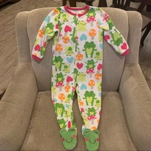 Carter’s Frog Footed Pajamas 3T
